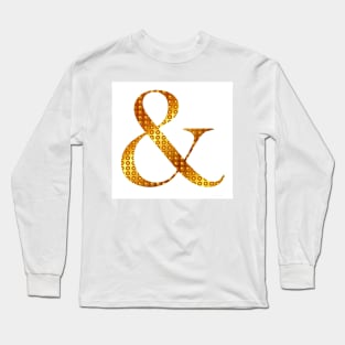 "&" Golden decorative letter Long Sleeve T-Shirt